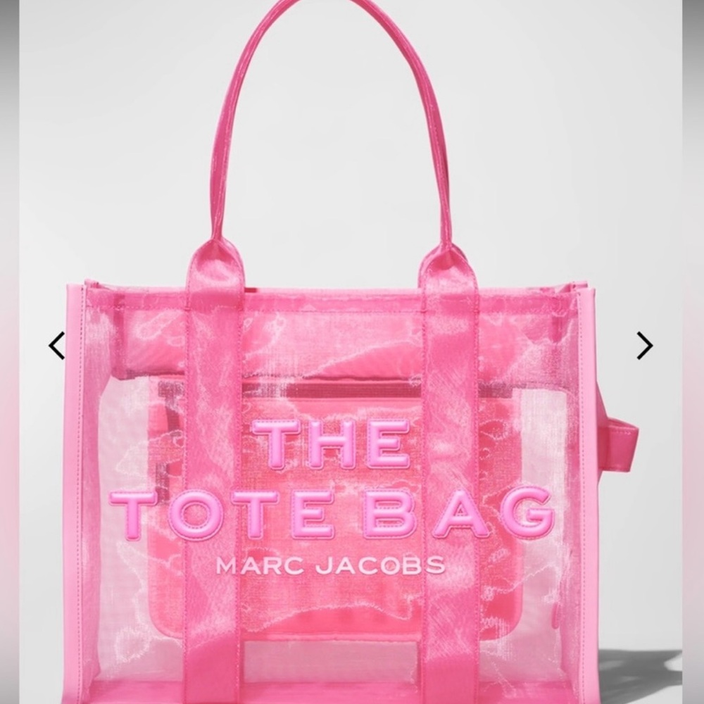 Marc Jacobs Vibrant Pink Mesh Tote